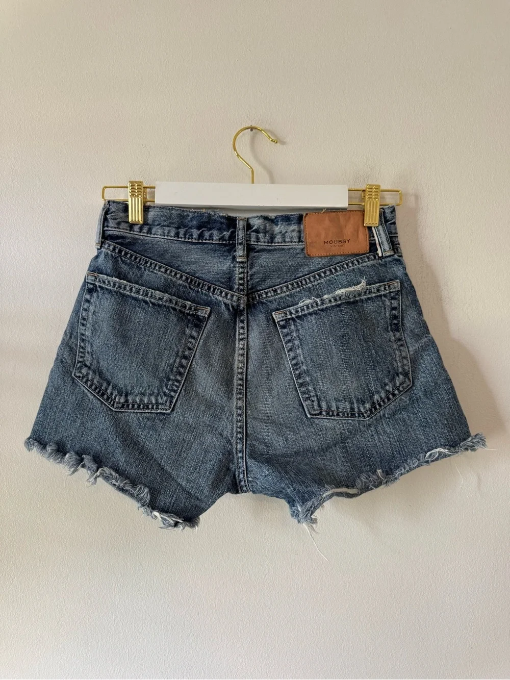 Mousse Vintage Distressed Denim Shorts